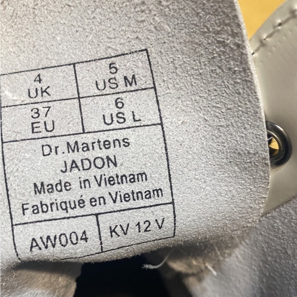 Dr. Martens JADON PLATFORM BOOTS WHITE - Picture 2 of 7